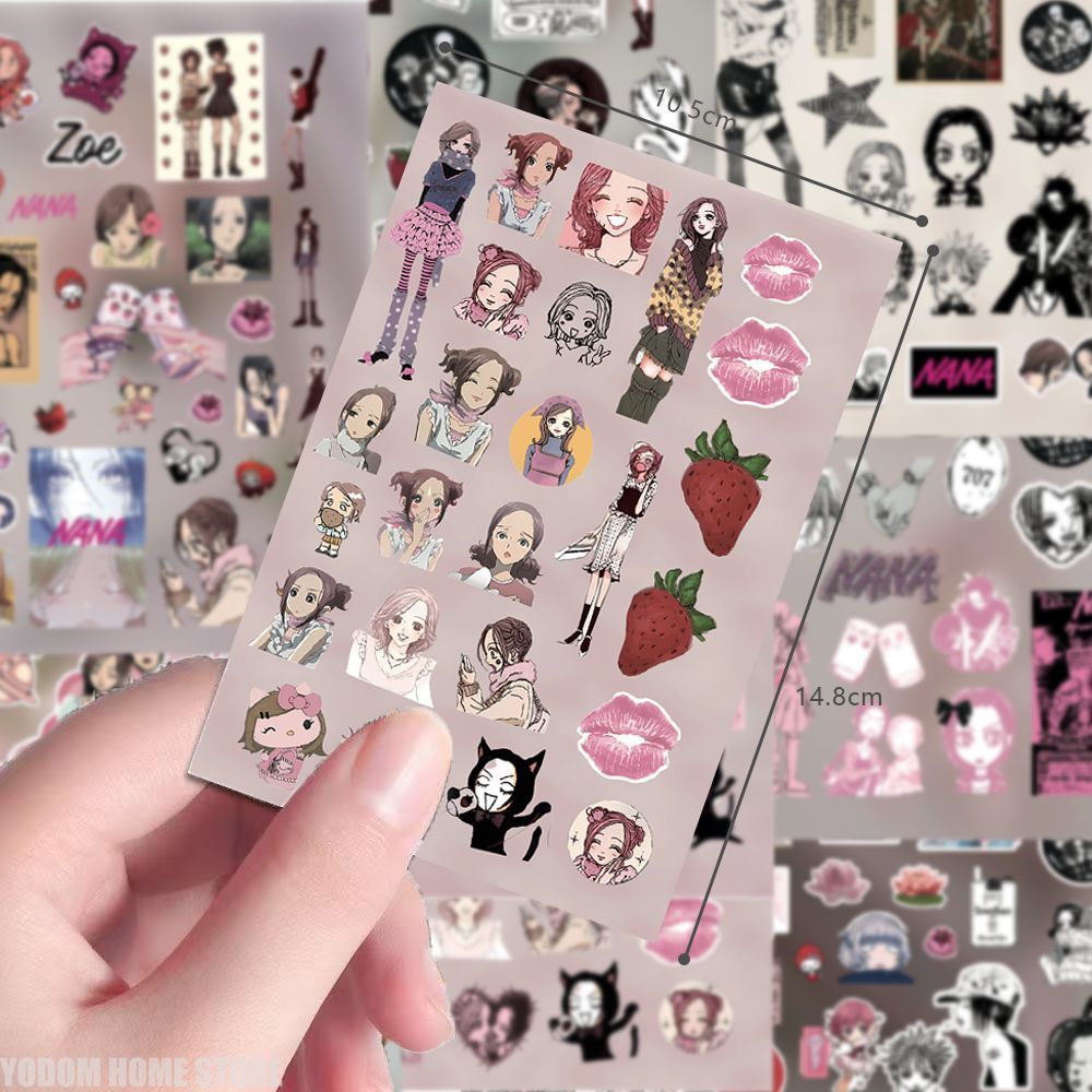 8pcs Anime NANA Stickers Komat - Nana Anime Merchandise บทวิจารณ์และราคา