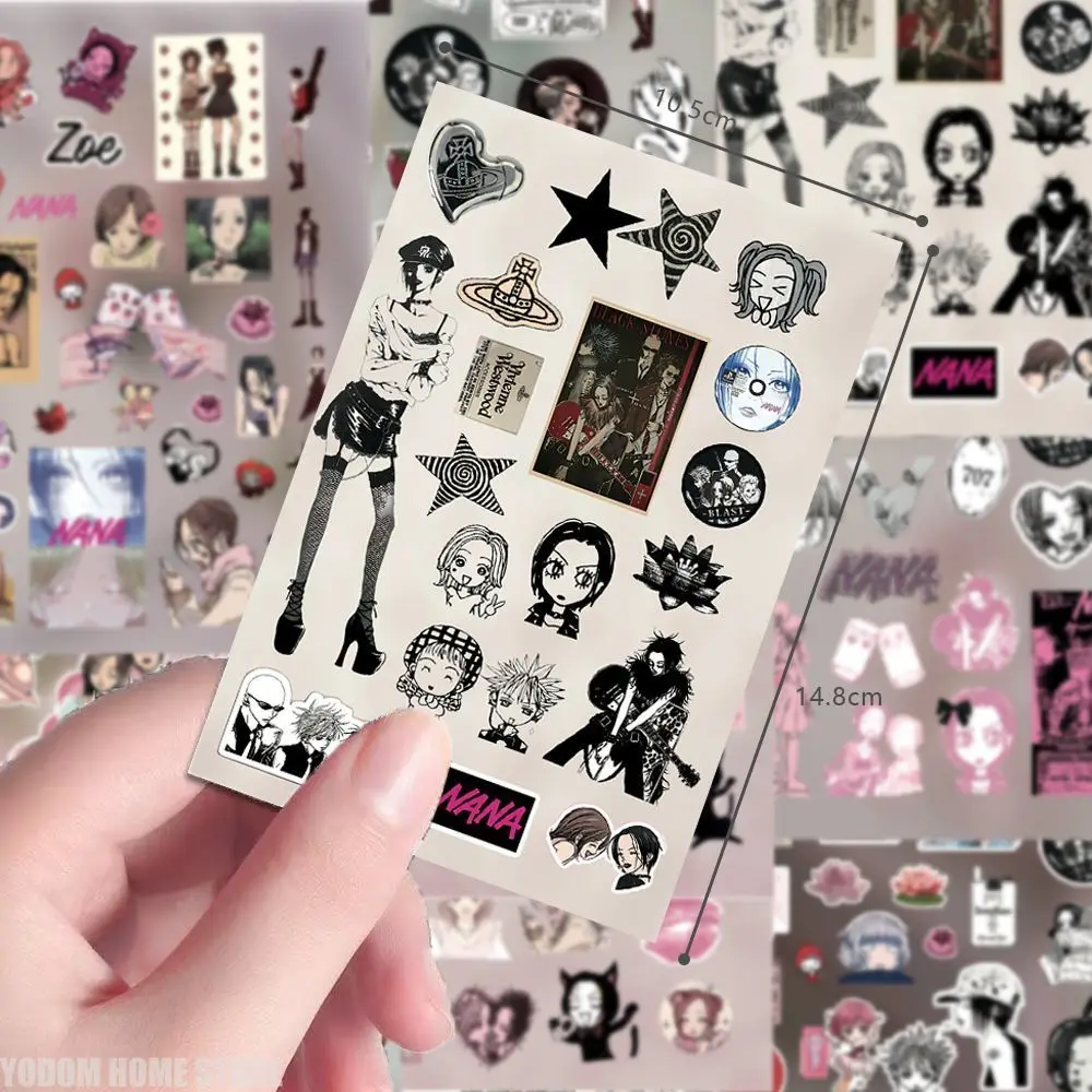 8pcs Anime NANA Stickers Komat - Nana Anime Merchandise บทวิจารณ์และราคา