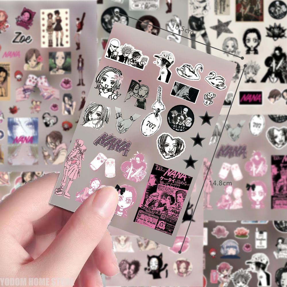 8pcs Anime NANA Stickers Komat - Nana Anime Merchandise บทวิจารณ์และราคา