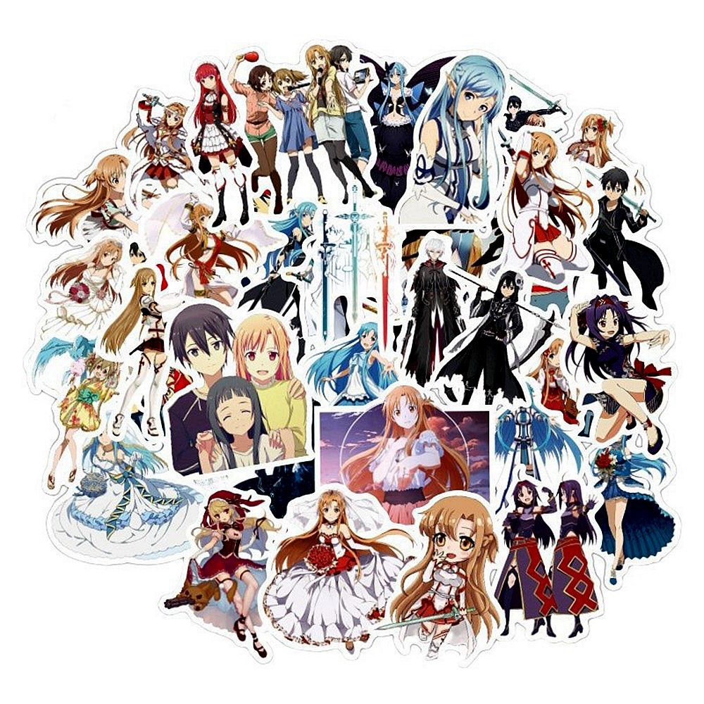 1 Pack Anime Sticker Sword Art - Anime Merchandise Online บทวิจารณ์และราคา