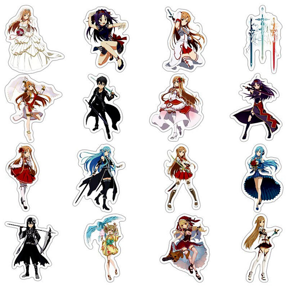 1 Pack Anime Sticker Sword Art - Anime Merchandise Online บทวิจารณ์และราคา
