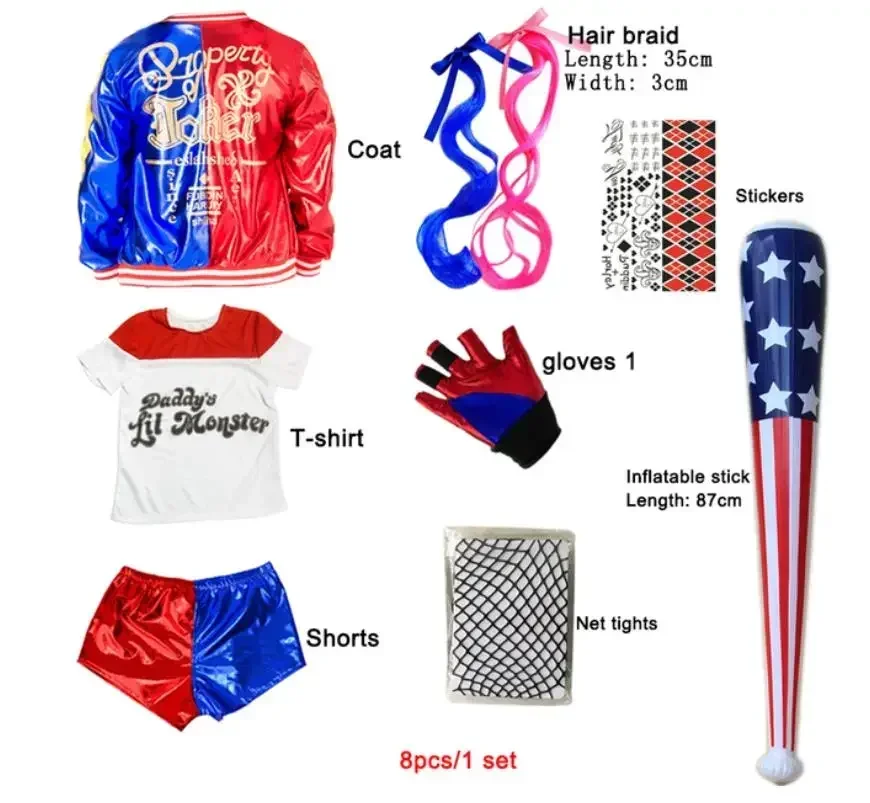 Costumes de cosplay Harley Qui - Anime Merchandise Online บทวิจารณ์และราคา
