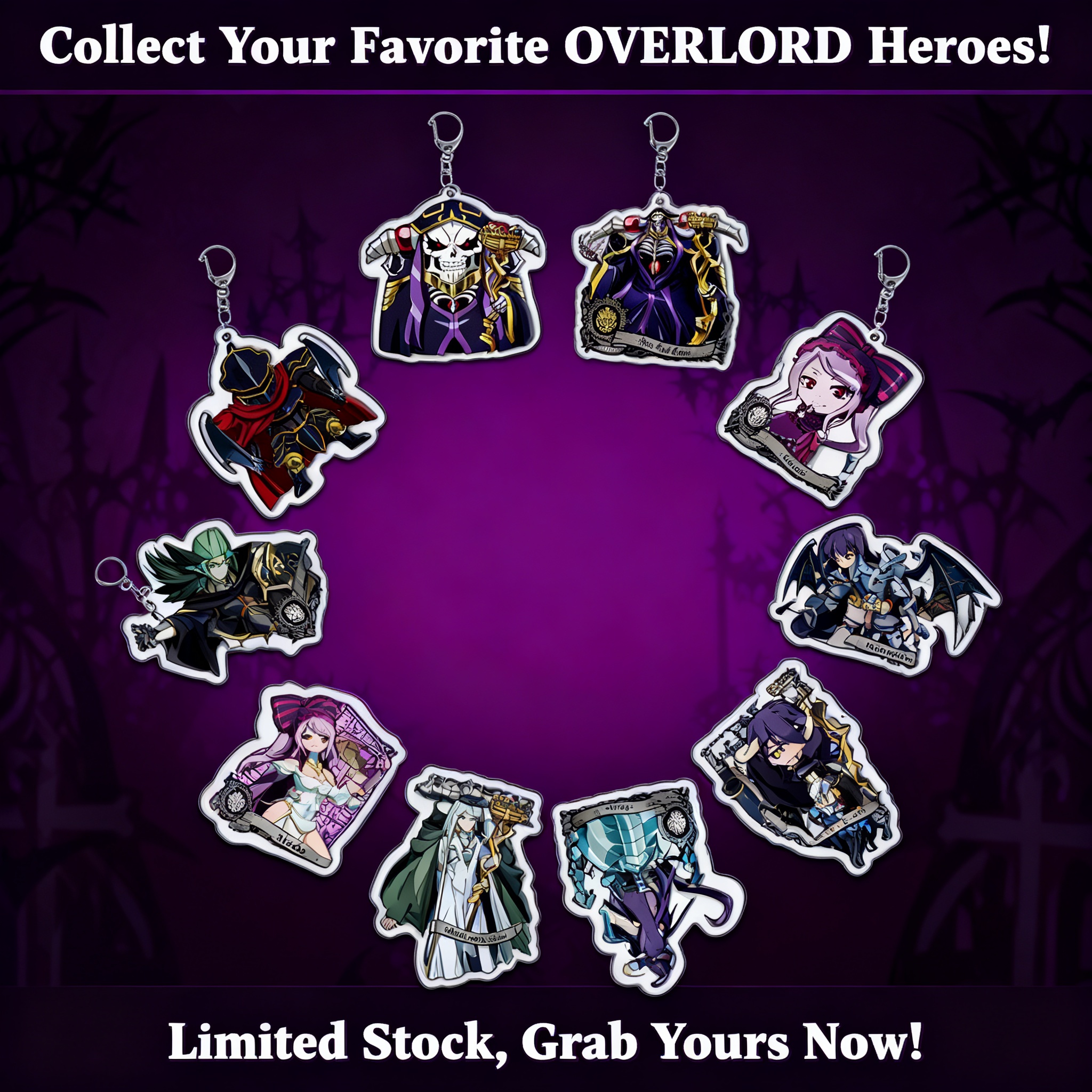 Overlord Albedo Anime Keychain - Overlord Anime Merchandise บทวิจารณ์และราคา