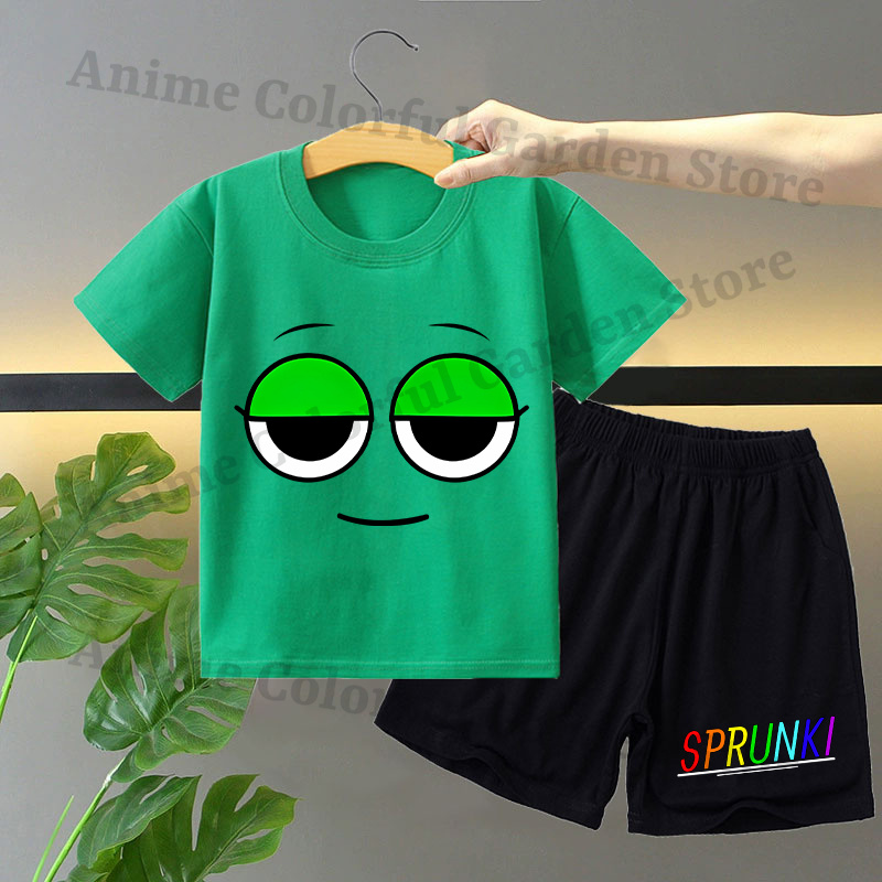 Sprunki 2pcs T-shirt and Short - Anime Merchandise Online บทวิจารณ์และราคา