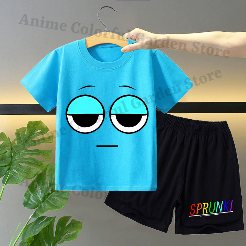 Sprunki 2pcs T-shirt and Short - Anime Merchandise Online บทวิจารณ์และราคา