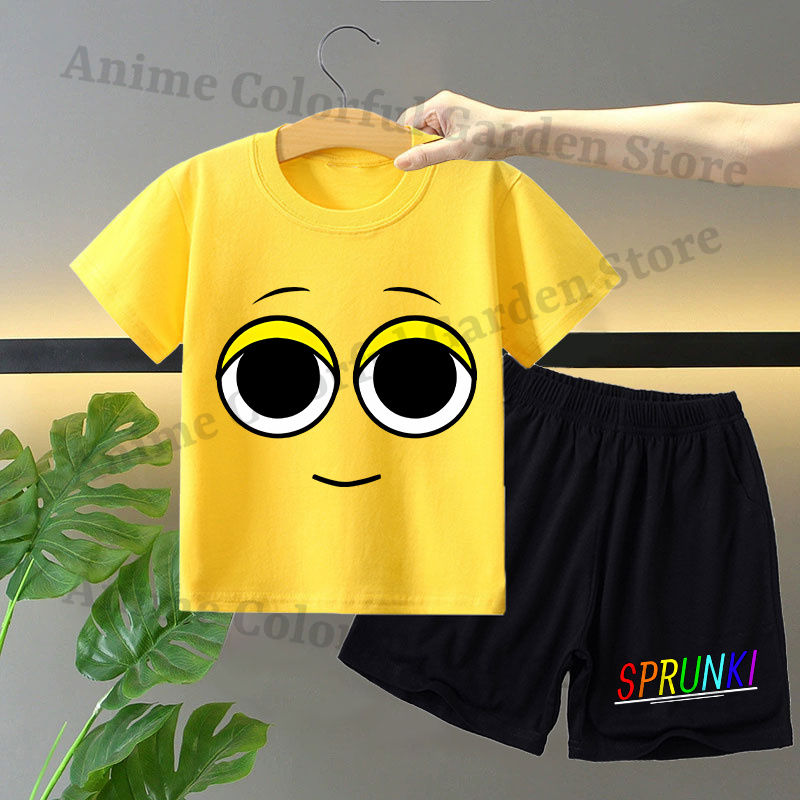 Sprunki 2pcs T-shirt and Short - Anime Merchandise Online บทวิจารณ์และราคา
